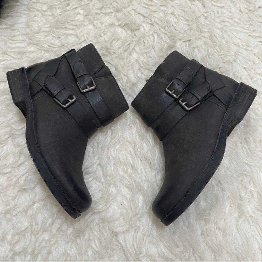 Natural sole BEMBE women's ankle boots size 8 charcoal grey  booties